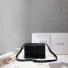 디올 송아지 가죽 몽테인 플랩 백 M9203 블랙 메탈